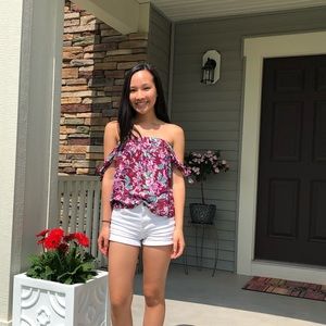 American eagle off the shoulder top